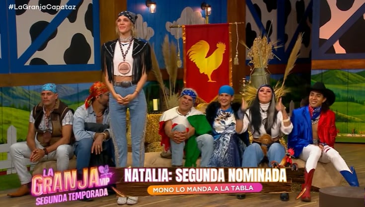 La exintegrante de Big Brother usó su último poder para enviar a Mercadante a la placa. (Captura de pantalla YouTube La Granja VIP)