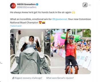 Post de Ineos Grenadiers sobre