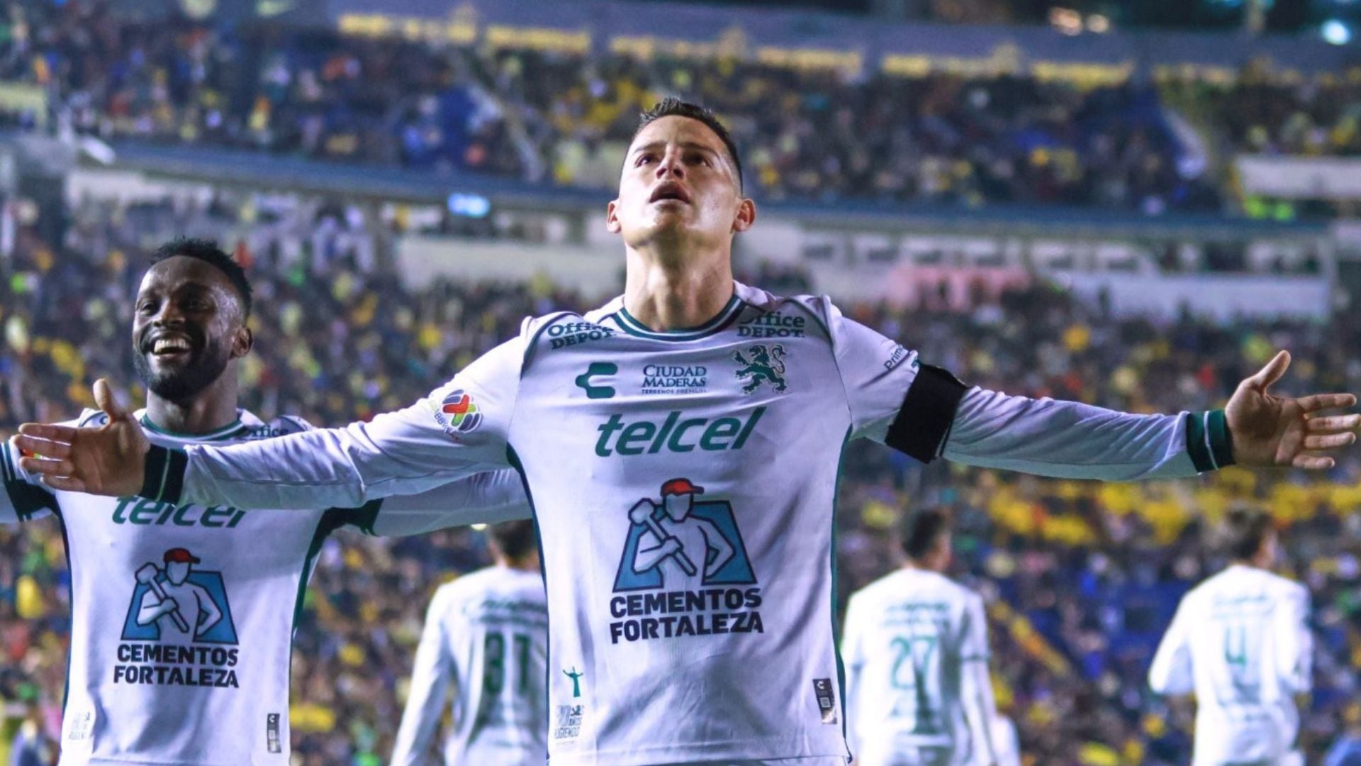 EN VIVO | León vs. Tigres: James Rodríguez juega por la octava jornada del torneo Clausura 2025 1 James Rodríguez festeja su gol que le dio el empate al León (1-1) ante el América. (Mexsport)