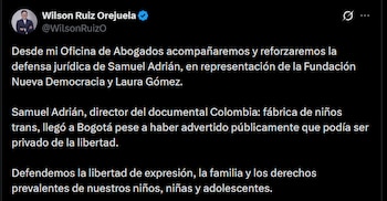Wilson Ruiz - crédito @WilsonRuizO/X