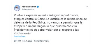 La titular del PRO, Patricia