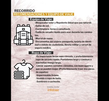 Recomendaciones y equipo de viaje