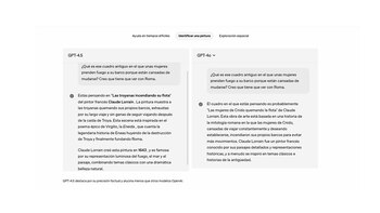 La respuesta de ChatGPT-4.5 comparada