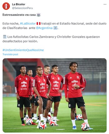 La Federación Peruana de Fútbol