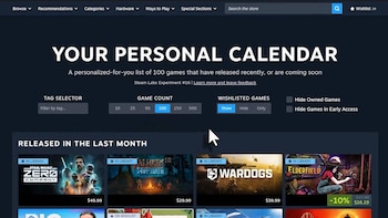 Steam Calendar