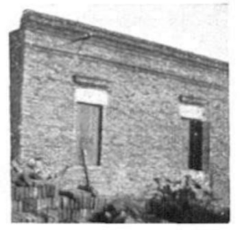 Frente de la casa donde