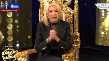 Laura Bozzo junto a Andrés