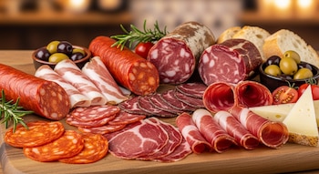 Los embutidos menos procesados, como