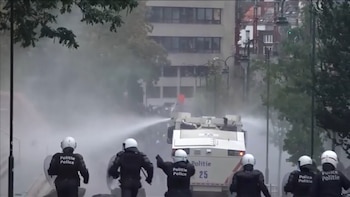 Disturbios en Bélgica: choques entre estudiantes y fuerzas de seguridad
