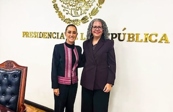 Shienbaum se reune con gobernadora interina de Sinaloa