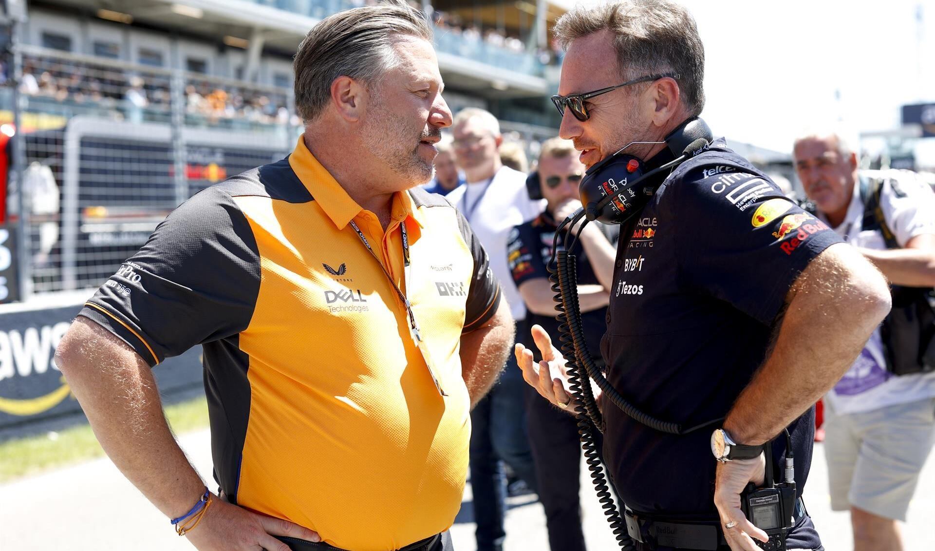 Zak Brown habló sobre su tensa relación con Christian Horner