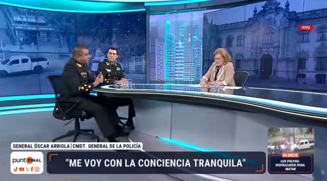 Fredy López, nuevo jefe de la PNP, defiende capturas tras masacre de Trujillo: “Los procedimientos han sido los más acertados”. Captura: Punto Final.