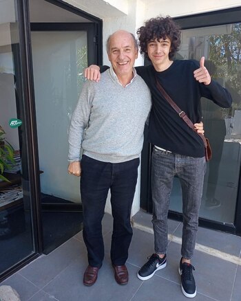 Blas Polidori junto a Alejandro,