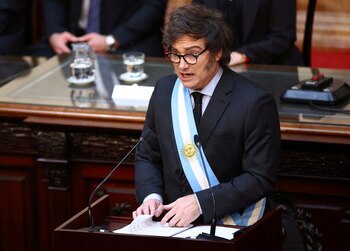 El presidente de Argentina, Javier