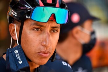 El ciclista colombiano Egan Bernal.