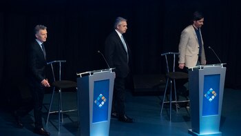 Mauricio Macri, Alberto Fernández y Nicolás del Caño