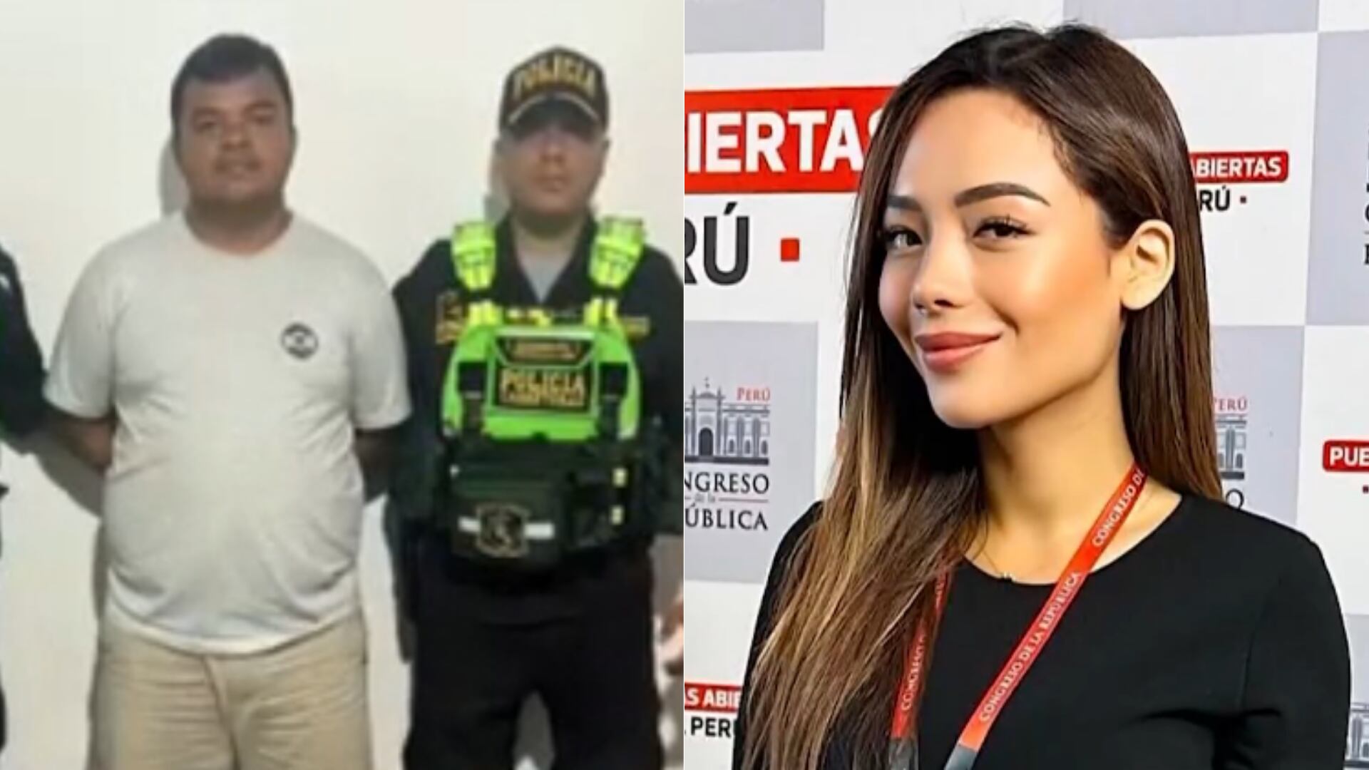 Detienen en Piura a presunto implicado en asesinato de extrabajadora del Congreso. (Foto composición: Infobae Perú/Captura video/TV Perú)