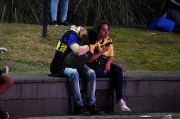 Caras de tristeza tras el