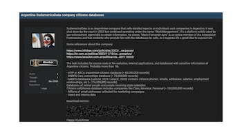 La publicación en la dark