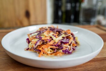 Ensalada de lombarda y zanahoria