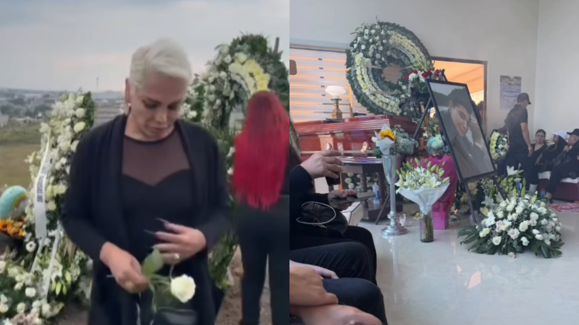 A pesar de sus rencillas en redes, la creadora acudió al funeral de Farath Coronel (Captura de pantalla )