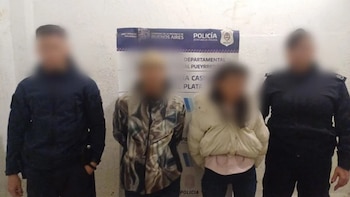 Los detenidos por el robo, una mujer de 45 años y un hombre de 32 años (Fuente: Crónica)