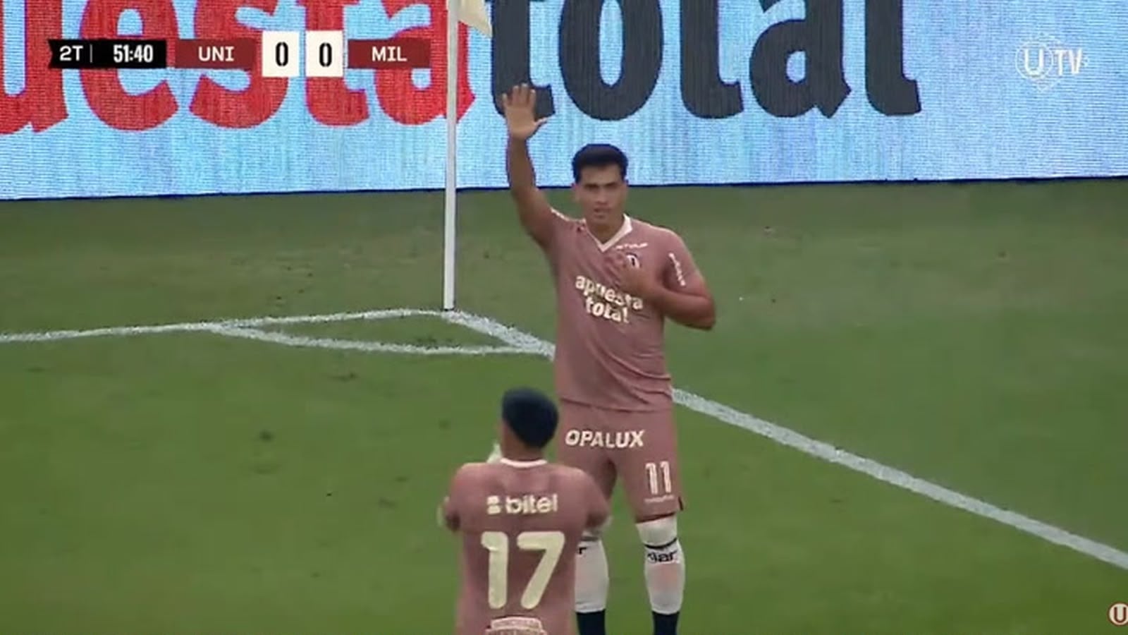 José Rivera marcó el 1-0 de Universitario y dejó un gesto inesperado ante la hinchada