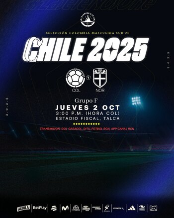 Afiche del partido de Colombia