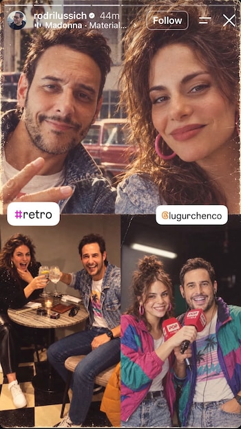Los famosos argentinos se sumaron a la trend de la década de 1980
