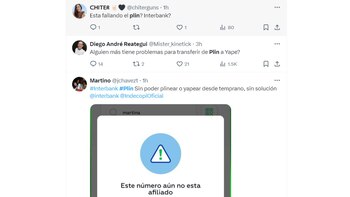 Caída parcial de Plin: Usuarios