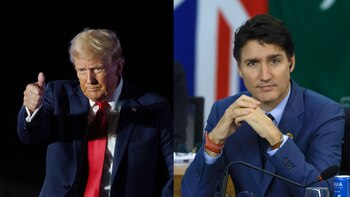 Trudeau y Trump hablan durante