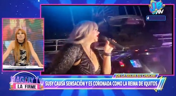 Susy Díaz dio concierto en