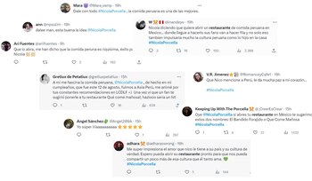 Fans de Nicola Porcella apoyaron su idea de abrir un restaurante de comida peruana en México. (Twitter)