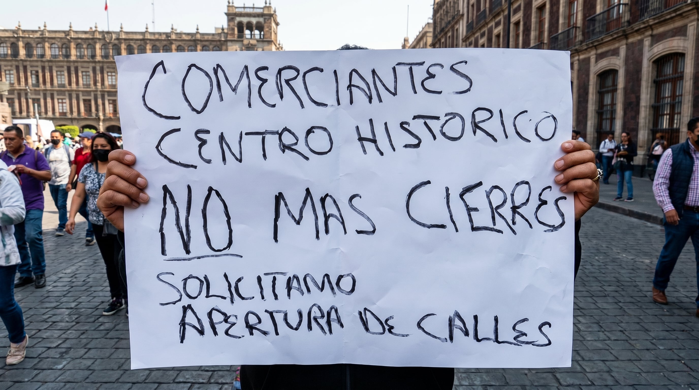 Trabajadores del Centro Histórico resienten pérdidas por movilizaciones magisteriales.