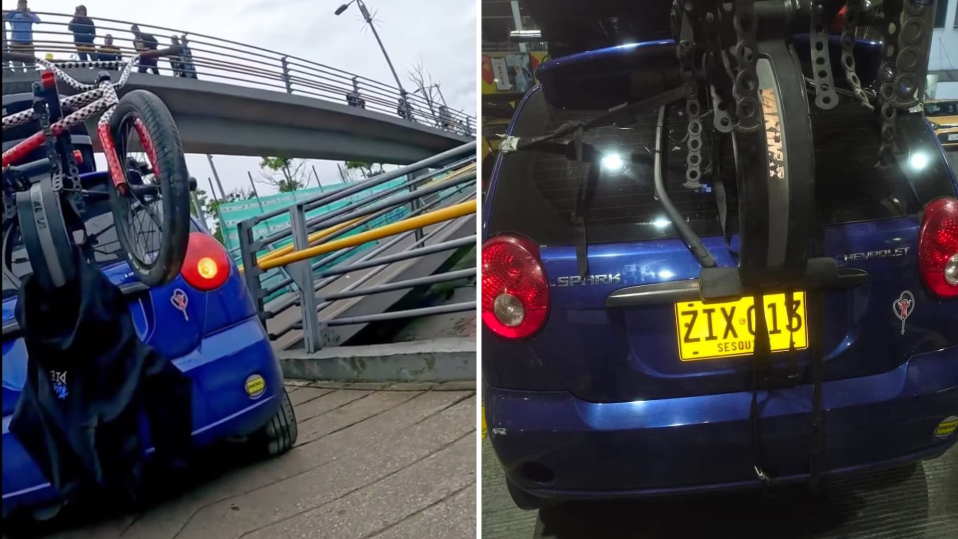 Secretaría de Movilidad confiirmó que ya se identificó al propietario de spark azul involucrado en el caso del puente peatonal