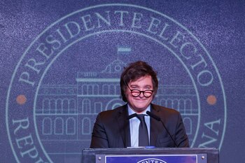 El presidente electo de Argentina,