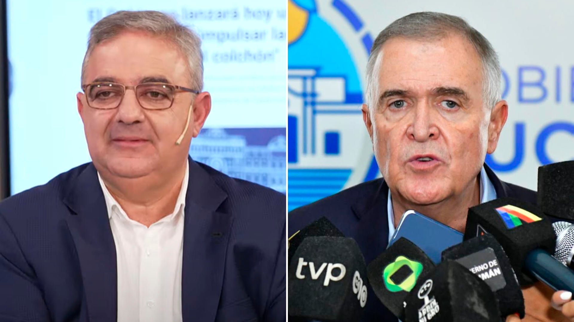 Raúl Jalil y Osvaldo Jaldo, gobernadores de Catamarca y Tucumán respectivamente