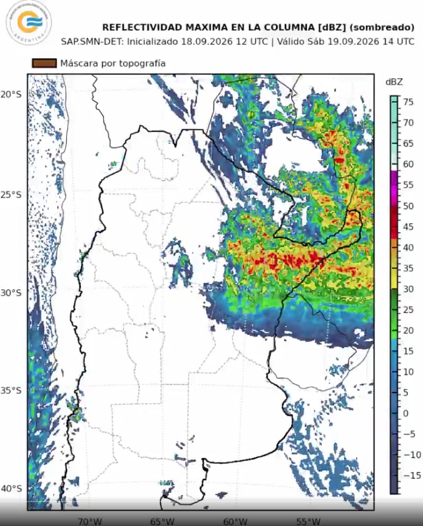 El SMN prevé tormentas de variada intensidad, con ráfagas, granizo y lluvias abundantes en cortos períodos