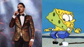 El cantante interpretó un cover