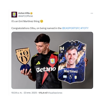 El mensaje del Aston Villa