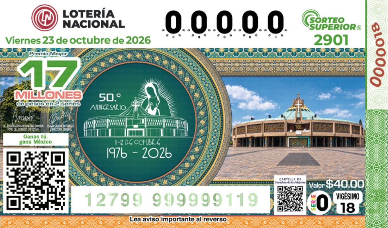 Ofrecerá al ganador el premio mayor de 17 millones de pesosCréditos: Lotería Nacional