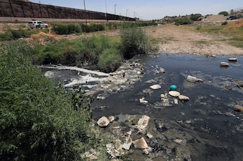 Fotografía de las aguas contaminadas