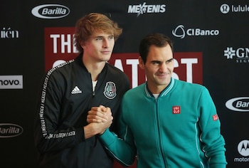 Roger Federer y Alexander Zverev