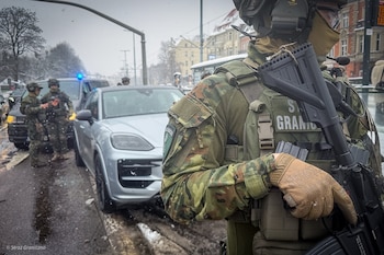 Durante el operativo en Pomorskie,