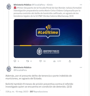 Mediante su cuenta oficial de