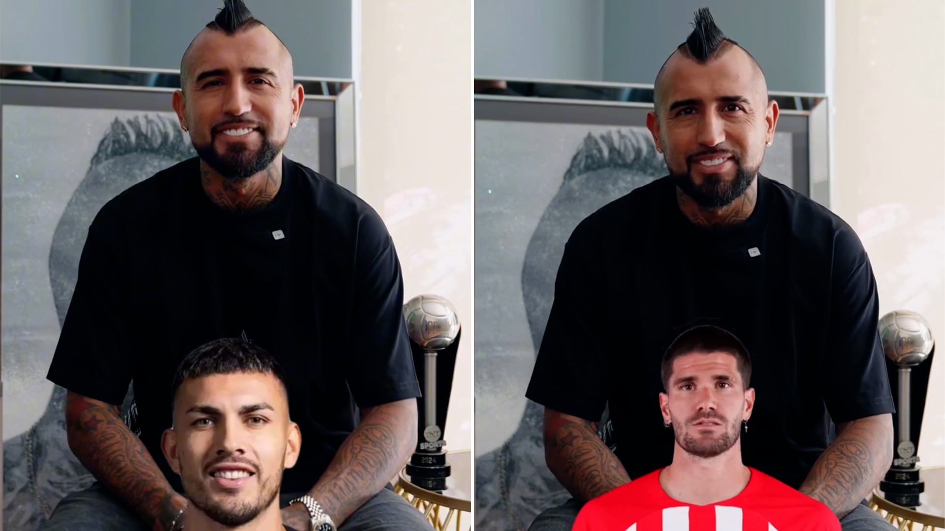 Arturo Vidal se consideró un volante más completo que Leandro Paredes y Rodrigo De Paul (Captura de video)