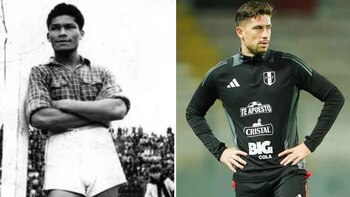 Walter Ormeño (izq) representando a