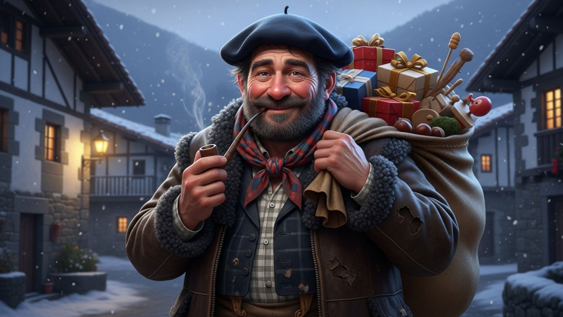 La figura de Olentzero representa la tradición navideña vasca simbolizando siglos de leyendas y costumbres (Imagen Ilustrativa Infobae)