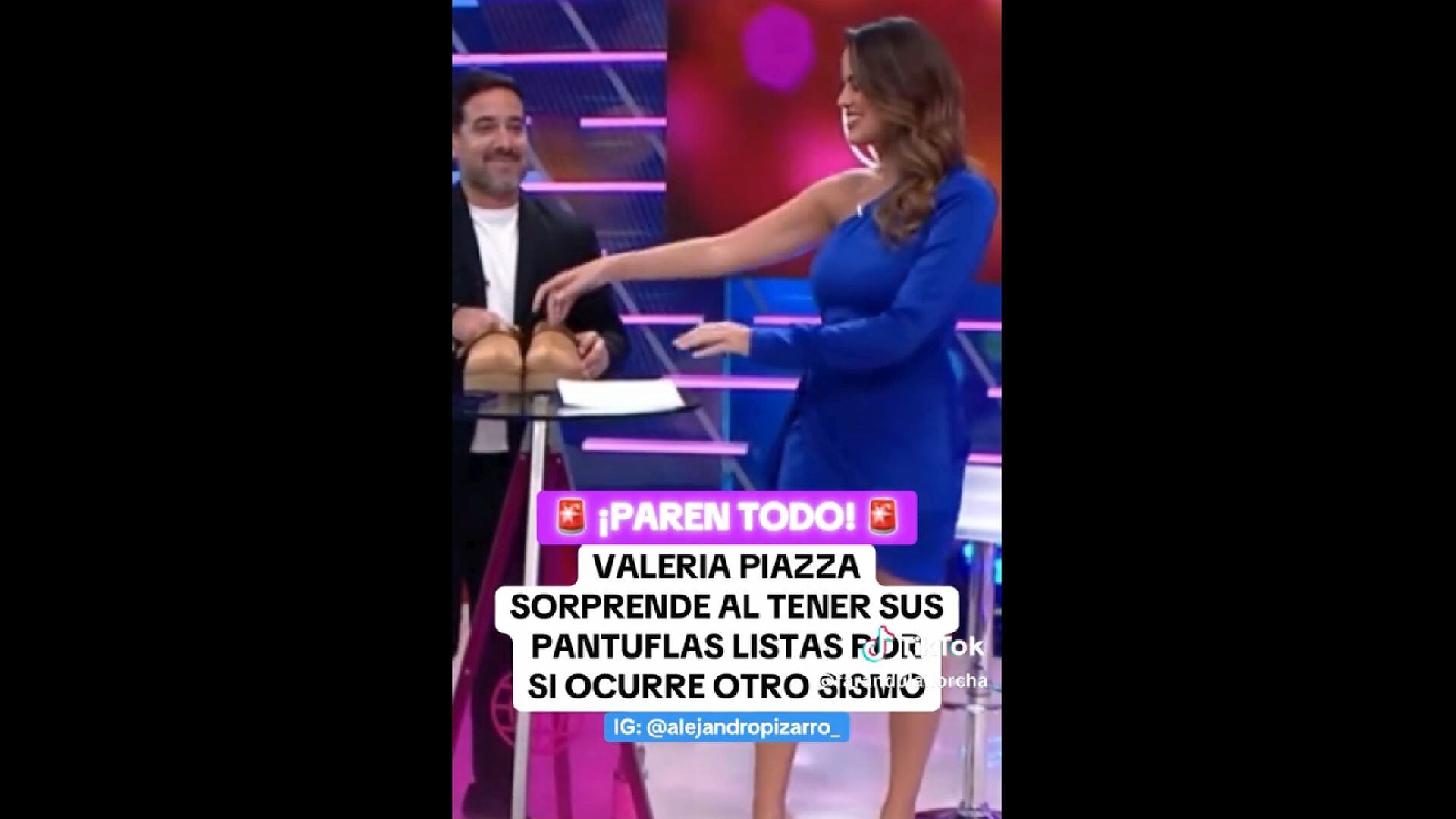 Las pantuflas de Valeria no solo fueron motivo de risa, también un recordatorio de que hasta los gestos más simples son válidos cuando se trata de cuidar la vida en un país sísmico. (América Espectáculos)