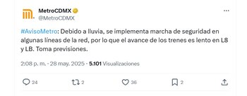 (X/ @MetroCDMX)
